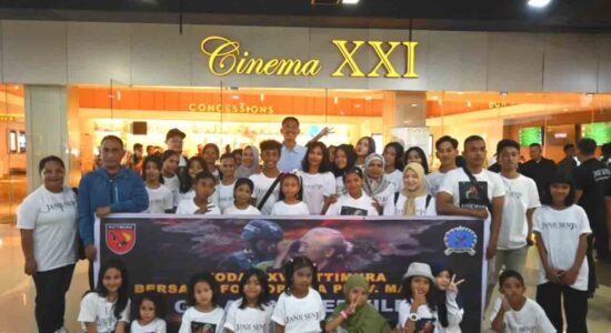Danlanud Pattimura Hadiri Tayang Perdana Film ‘Janji Senja’