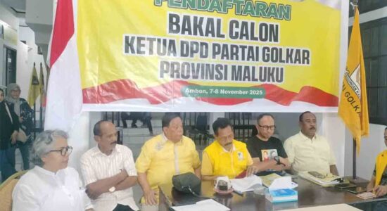 Pendaftaran Balon Ketua Golkar Maluku Dibuka 7 November 2025, Ini Syaratnya