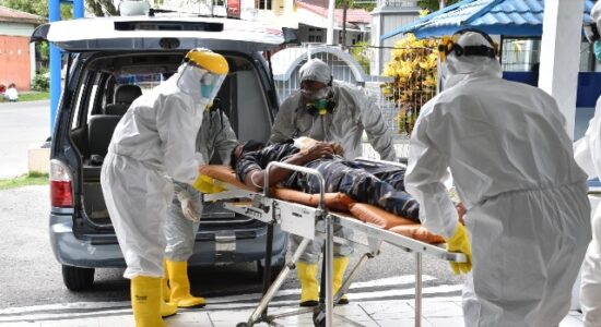 Lantamal Ambon Gelar Latihan Penanggulangan Dampak Covid-19