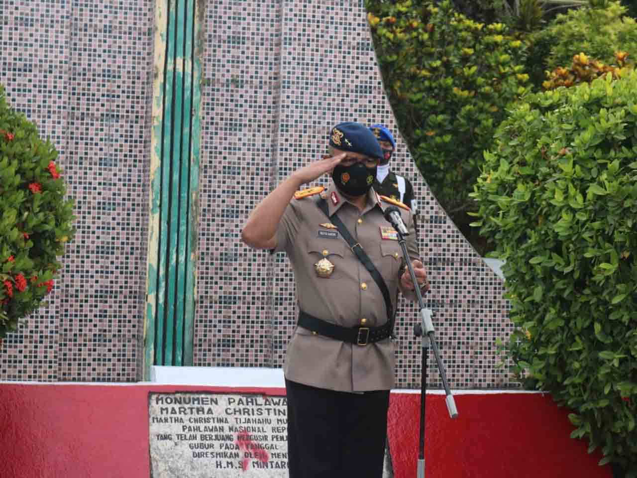 Kapolda Maluku Pimpin Upacara Hari Pahlawan Nasional Martha Christina